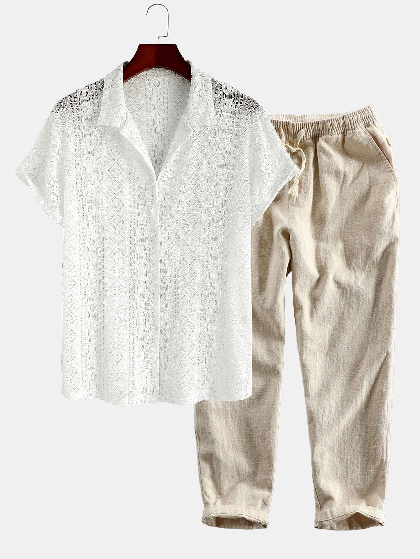 Louis | Ensemble Blanc/Beige