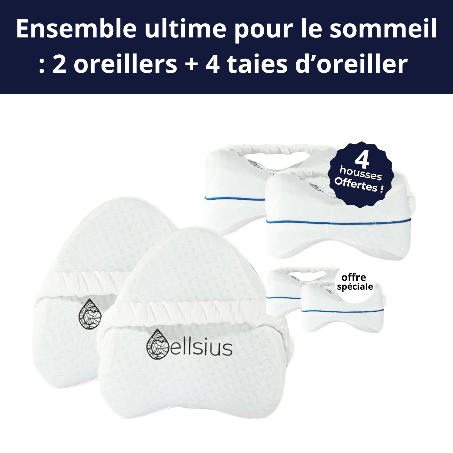 Coussin Orthopédique Genoux ICON- Le secret d'un sommeil sans douleur