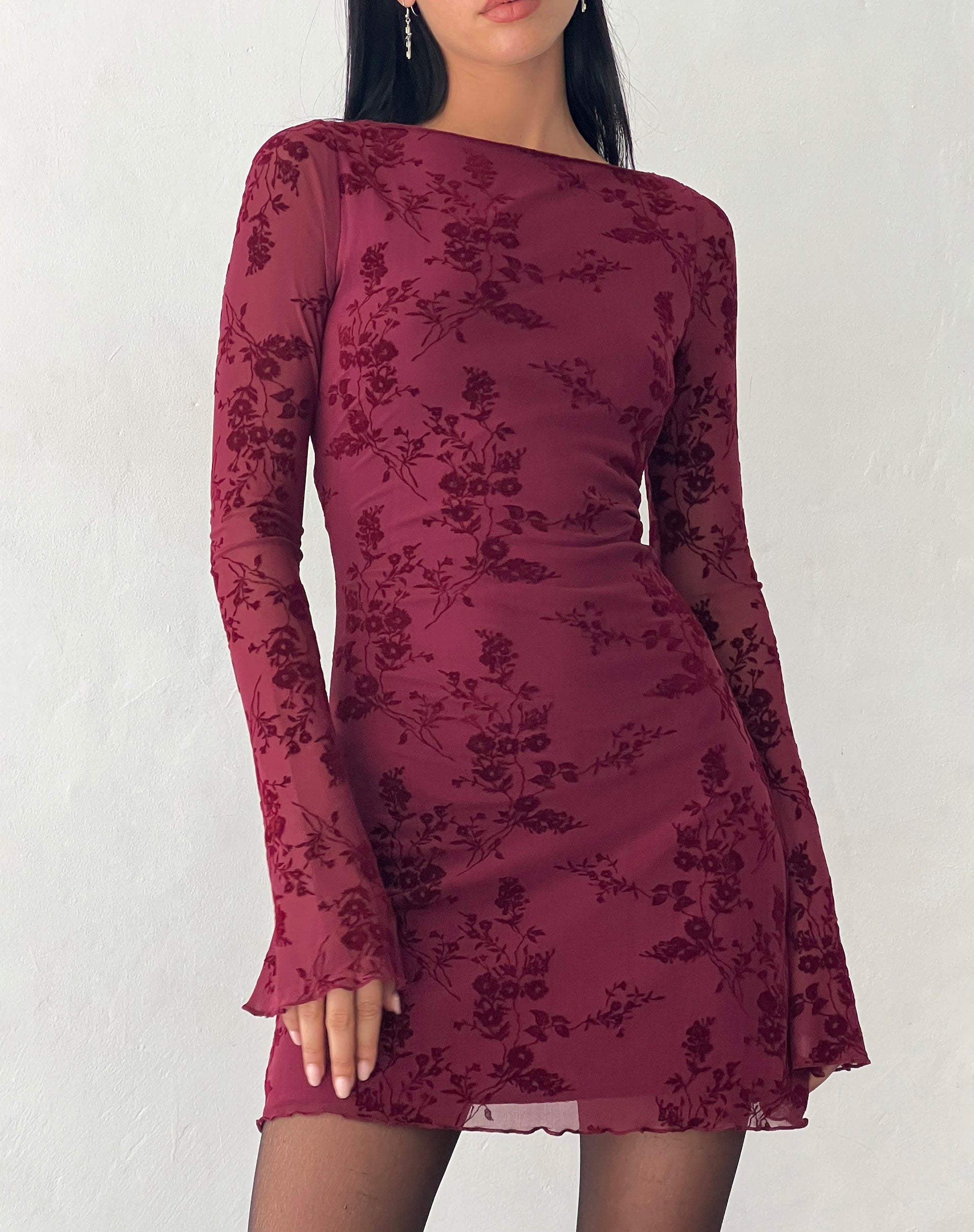 Sevila | Robe Manches Longues Fleurie
