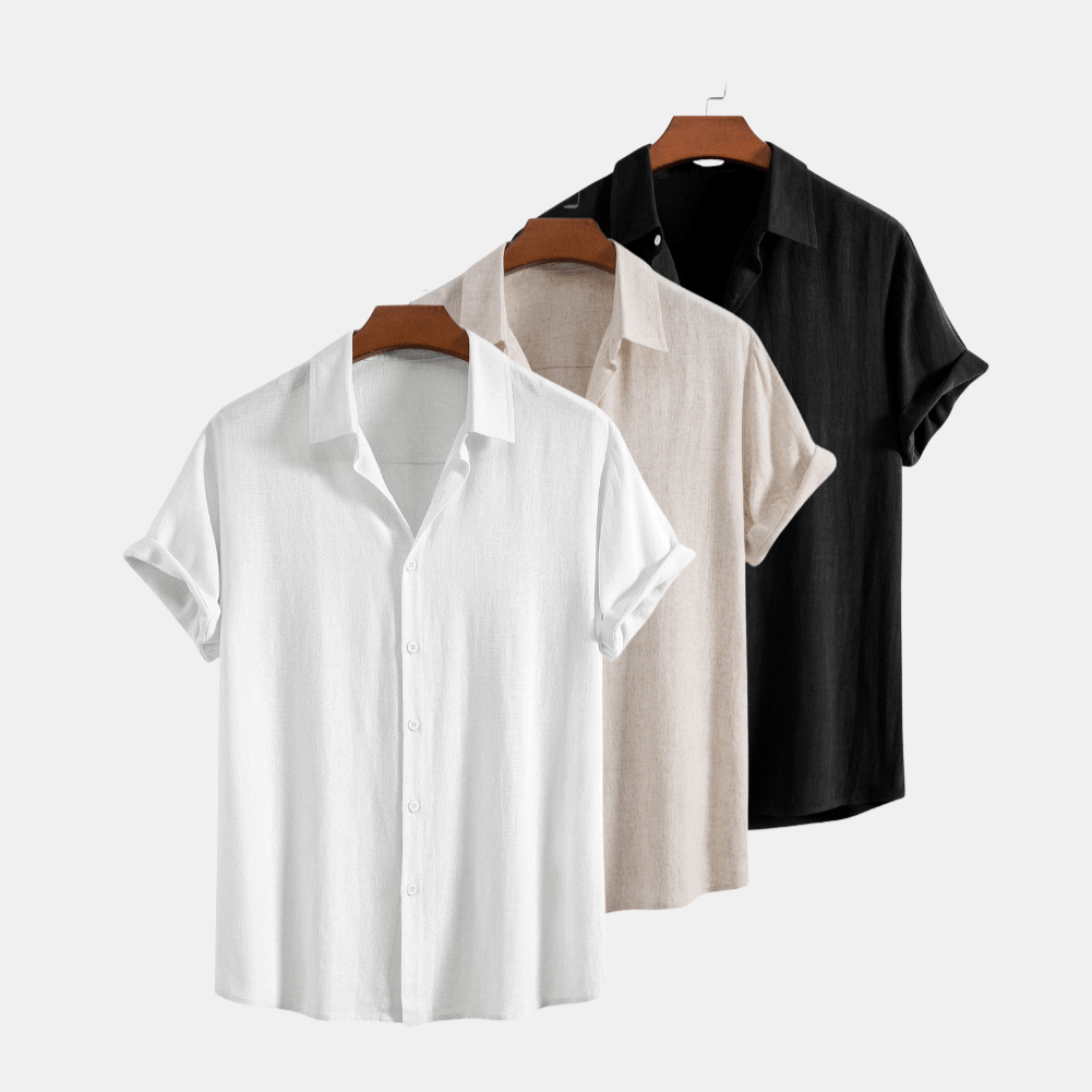Lucas | Lot de 3 Chemises en Lin