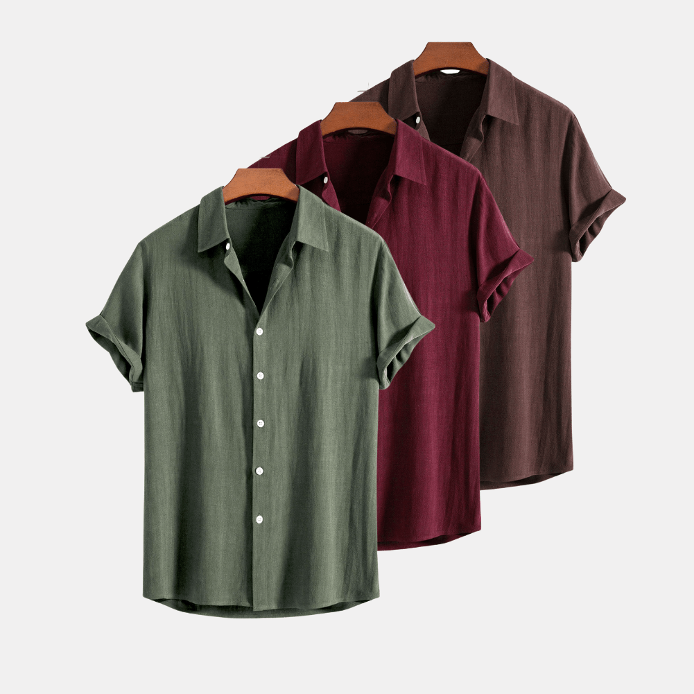 Lucas | Lot de 3 Chemises en Lin