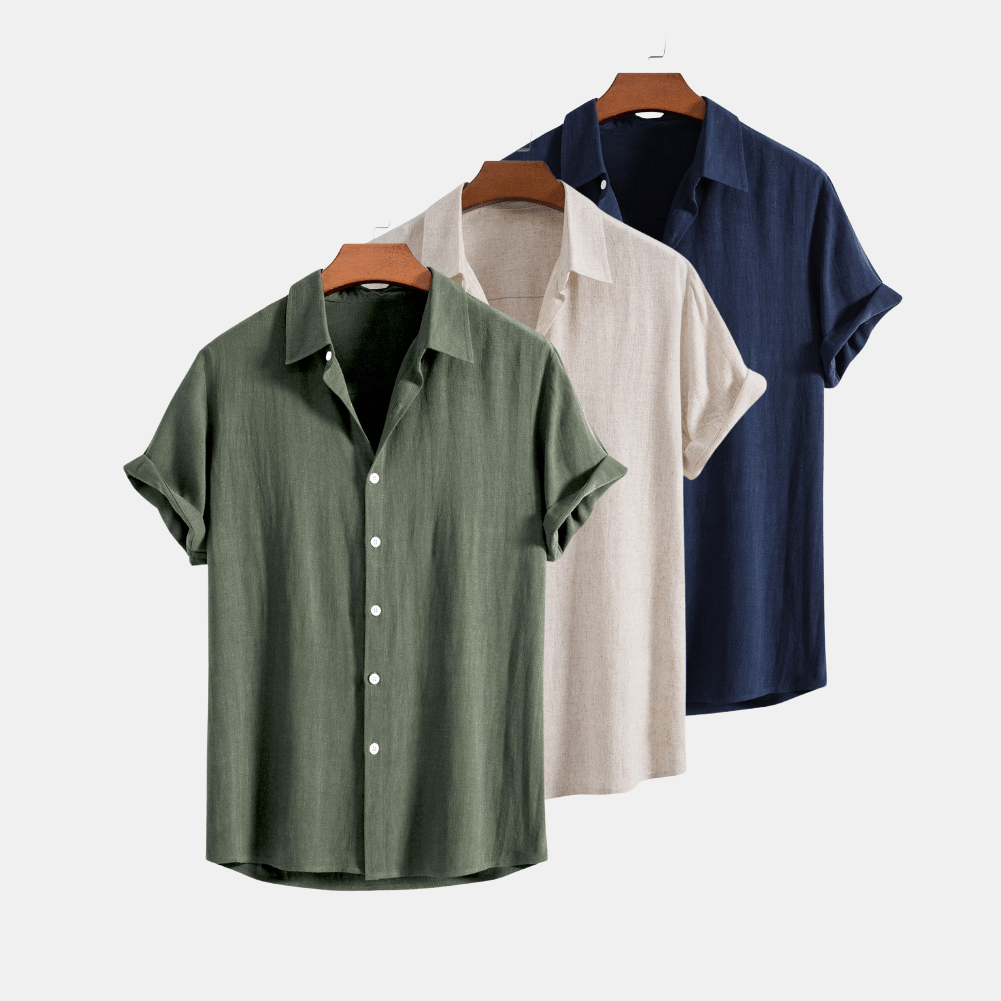 Lucas | Lot de 3 Chemises en Lin