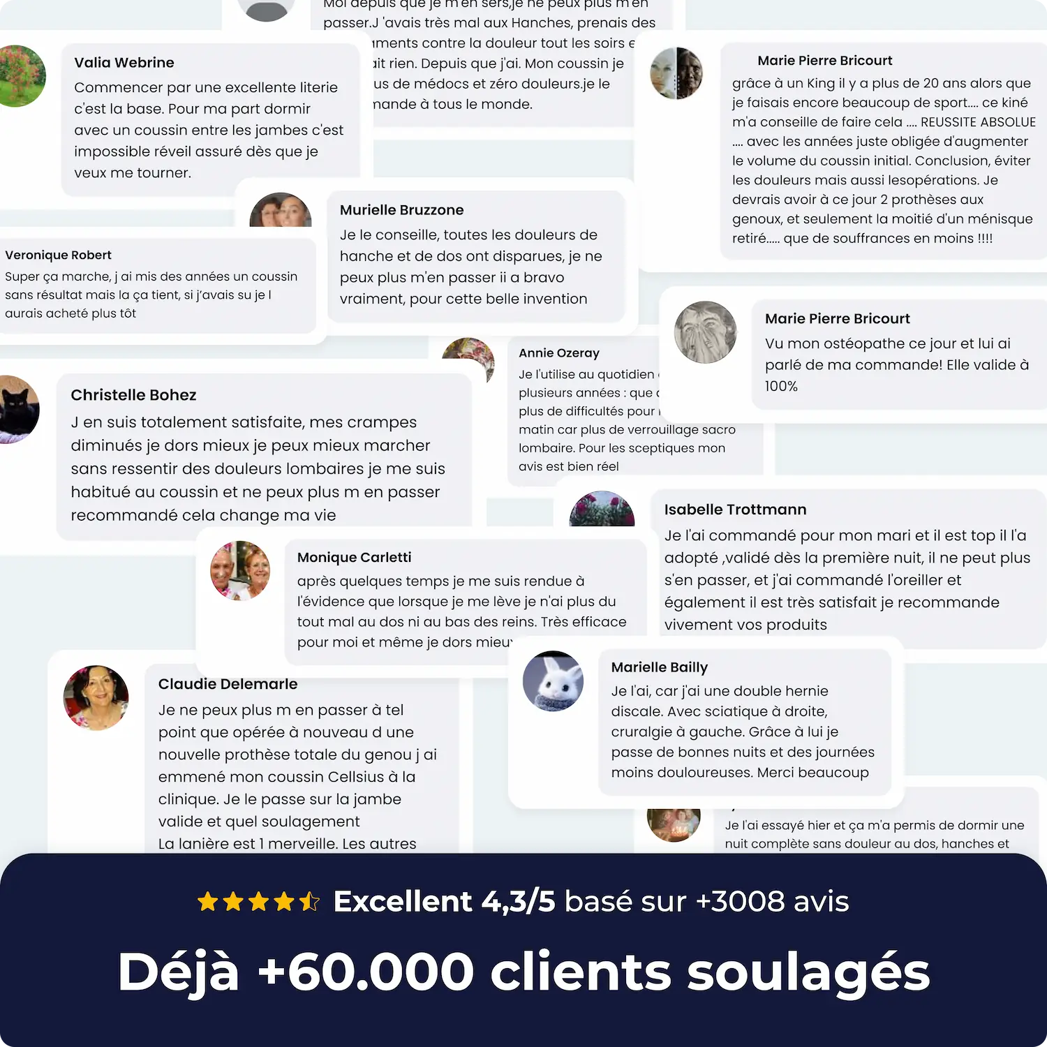 Coussin Orthopédique Genoux ICON- Le secret d'un sommeil sans douleur